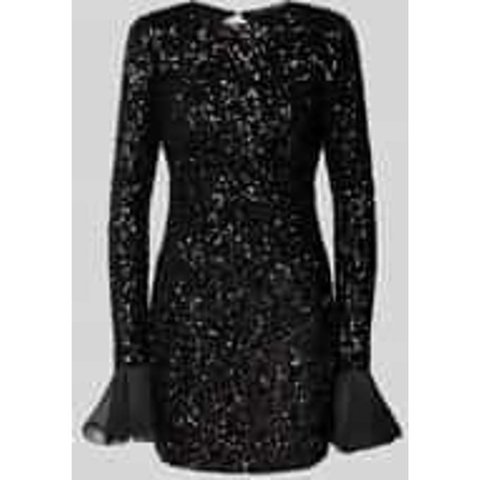 Mini-jurk met ronde hals
