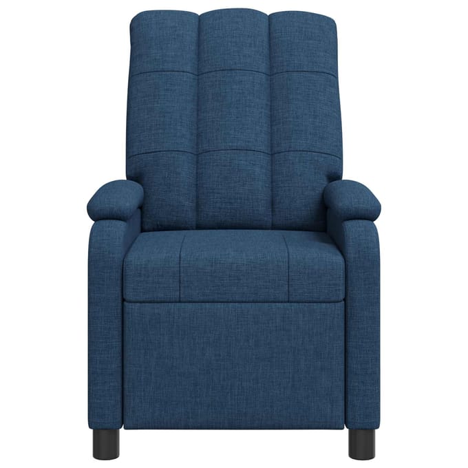 vidaXL - Recliner - Blauw - Stof