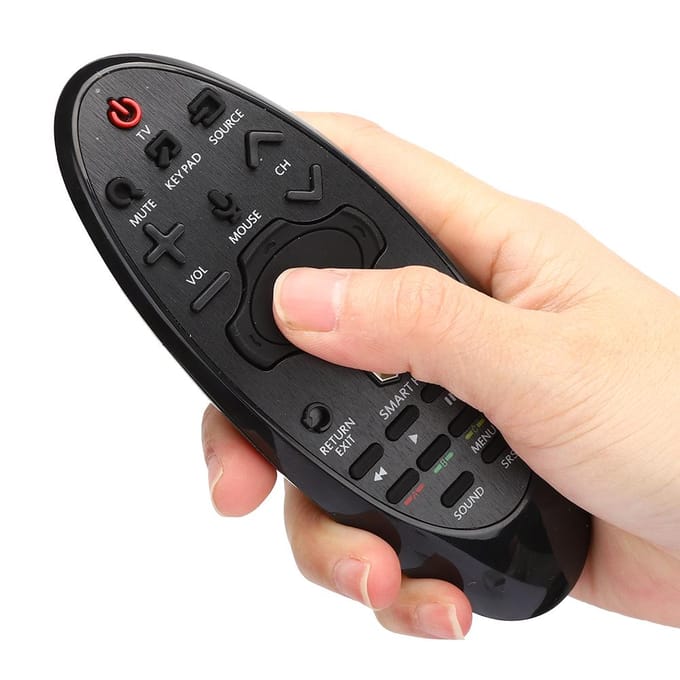 TV Afstandsbediening voor Samsung SR-7557 HUB Vervangende Afstandsbediening voor Smart TV Zwart gray