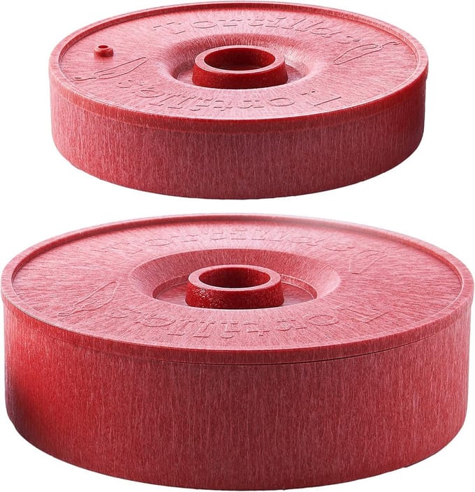 Tortilla Warmer - Pannenkoeken Houder - Eten Warm Houden - Combinatie Twee Maten - 22 cm Groot - Rood