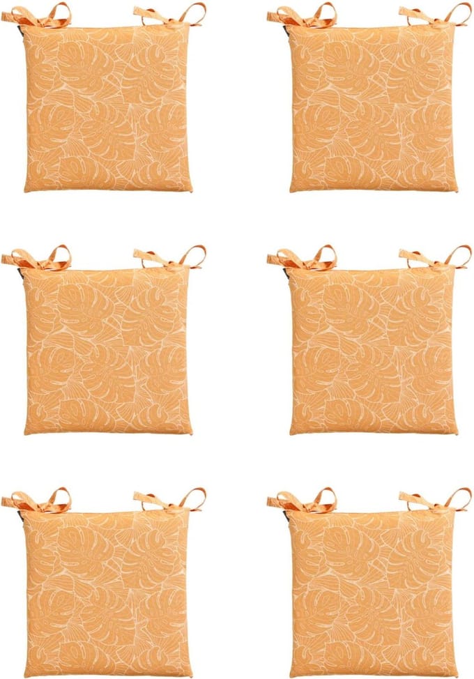 Madison - Zitkussen - Universeel - 6st - 46x46cm - Outdoor Palm Yellow