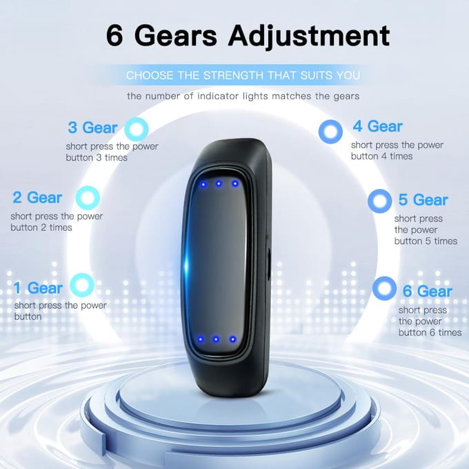 Slimme anti-snurk apparaat EMS Pulse Snoring Stop Effectieve oplossing Snurken Slaaphulp Draagbare geluidsreductie Spierstimulator XLARGE