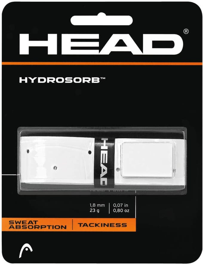 Head Hydrosorb Basisgrip Wit (ZONDER VERPAKKING) - Replacement Grip - Tennisgrip - Padelgrip - Wit - 1.80mm