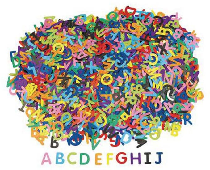 Colorations - Cardboard Letters 2600 pcs.
