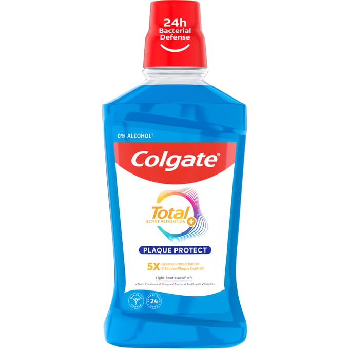 Colgate Total + Plaque Protect Mouthwash 500 ml