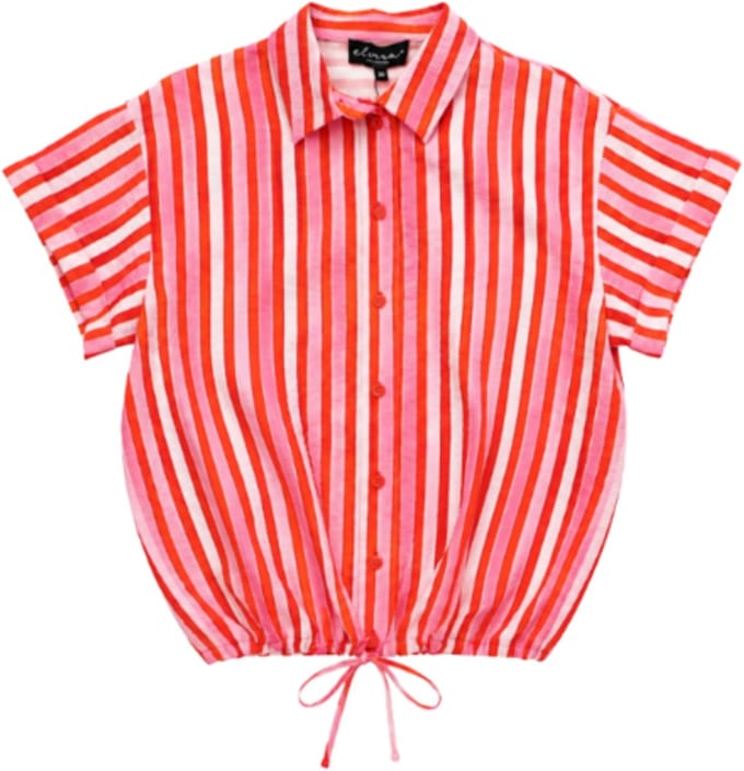 Elvira Collections Summer blouse roos dessin