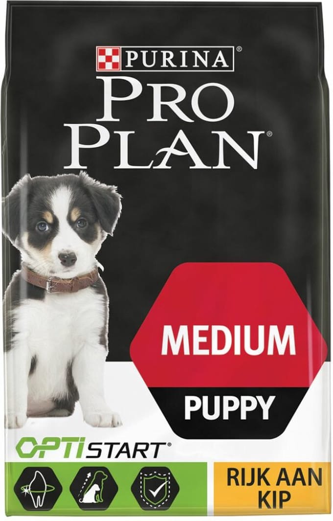Pro Plan Dog Puppy Medium Breed Kip - Hondenvoer - 4 x 3 kg