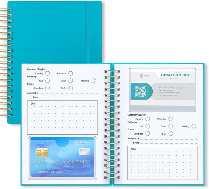 Kaarthouder - Organiser - Kaarten Beheren - Waterproof Plastic Shell - 64 Kaarten - Meer groen