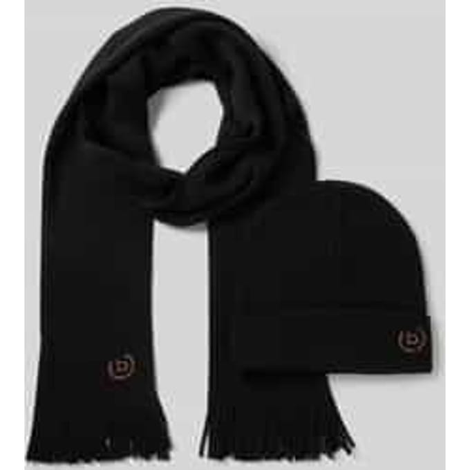 Set van sjaal en muts met cadeaubox