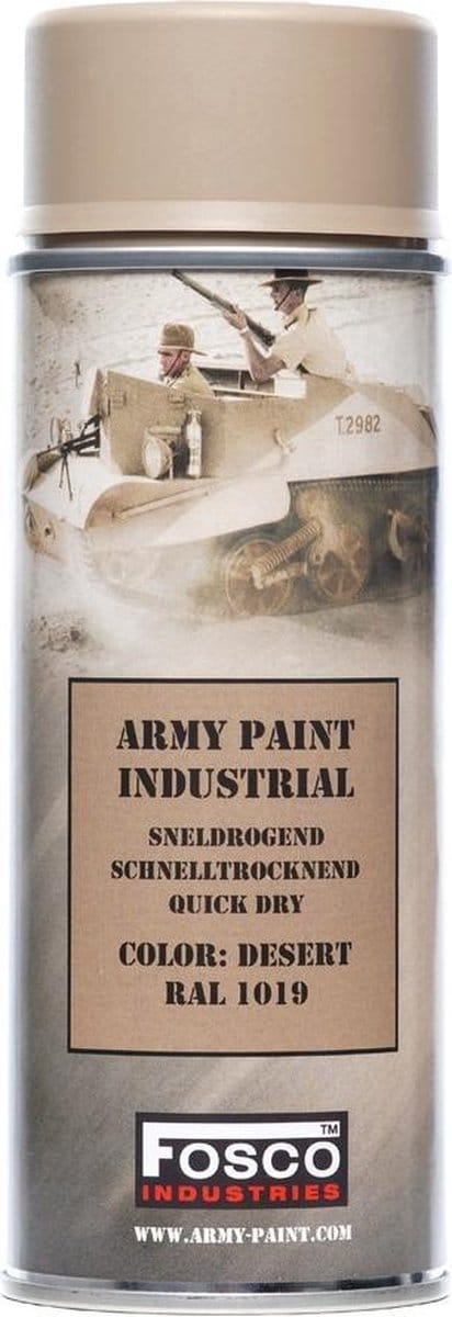 Fosco spuitbus legerverf 400ml Flat Desert Camo (mat)