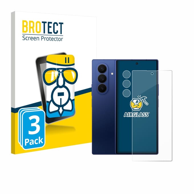 Screenprotector 3 Stuks voor Samsung Galaxy Z Fold 7 (Voor+Camera) Beschermglas transparant
