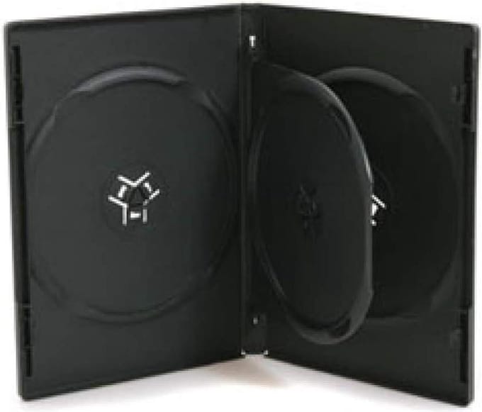 Blank Case for 3 Discs 14 mm - Black - 50 pieces BOX15