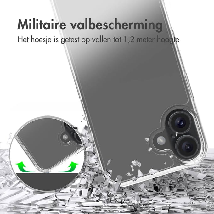 Accezz Hoesje - Geschikt voor Apple iPhone 16 Plus - Xtreme Impact Backcover 2.0 - Transparant