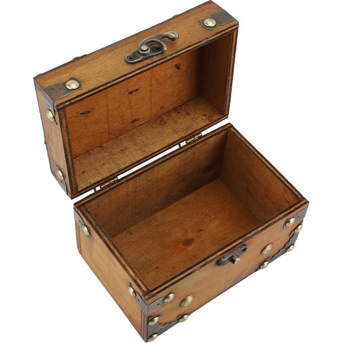 Vintage sieradenopbergdoos, multifunctioneel, bruin, van stevig karton, sieradenorganizer, vintage doos brown