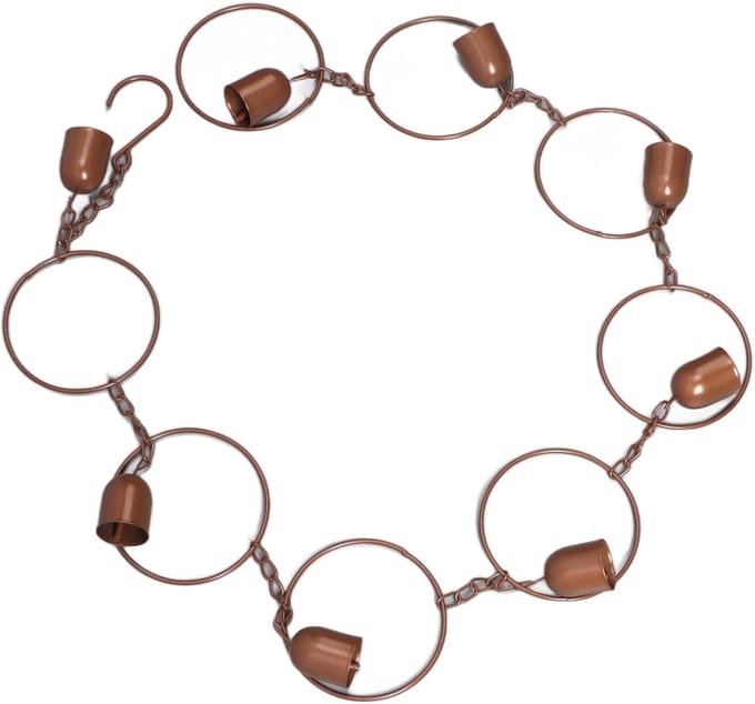 Regenketting - Decoratieve Bel - Tuin Decoratie - Rustgevend Geluid - 90 Cm - Metaal