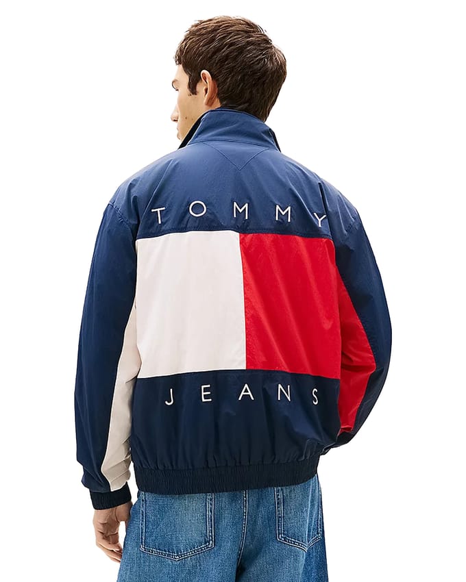 Tommy Hilfiger Heritage Flag Jacket Dark Night Navy Größe: L | Bomberjacken Outlet | Herren | Schwarz