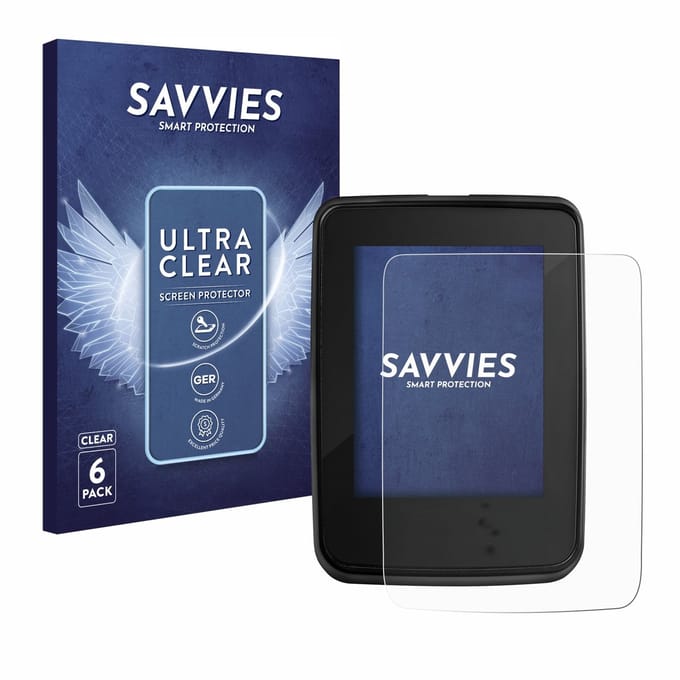 Savvies - Screenprotector voor Giant RideDash Evo - Folie Beschermfolie transparant 6 Stuks
