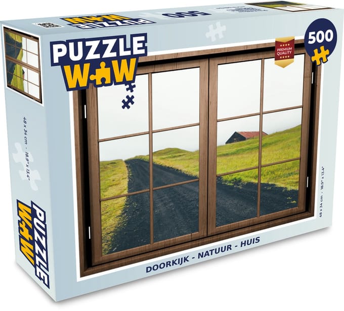 Puzzel Doorkijk - Natuur - Huis - Legpuzzel - Puzzel 500 stukjes