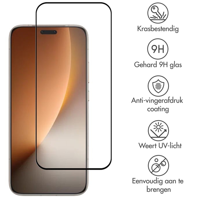 Accezz Screen Protector - Geschikt voor Honor Magic8 Pro - Gehard Glass Full Cover