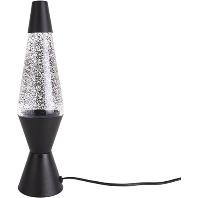 Leitmotiv Tafellamp Glitter - Zwart - 37x10cm - Scandinavisch