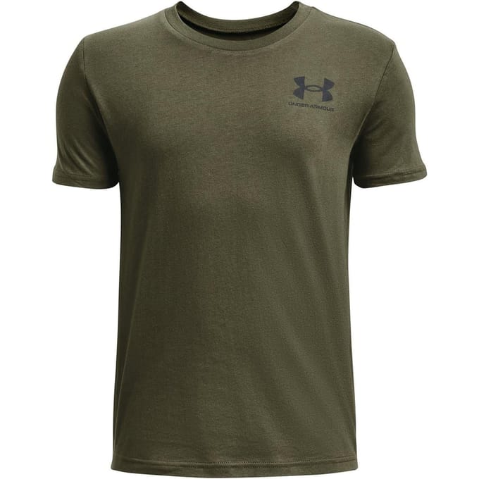 Under Armour Jongens Logo T-shirt met korte mouwen (Groen)