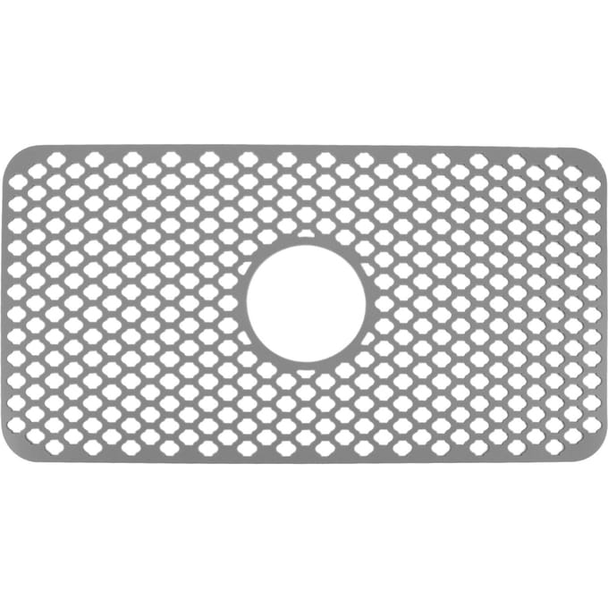 Holle Geïsoleerde Keukenspoelbakmat Antislip Multifunctioneel Groot Formaat Siliconen Spoelbakbeschermer Gray gray