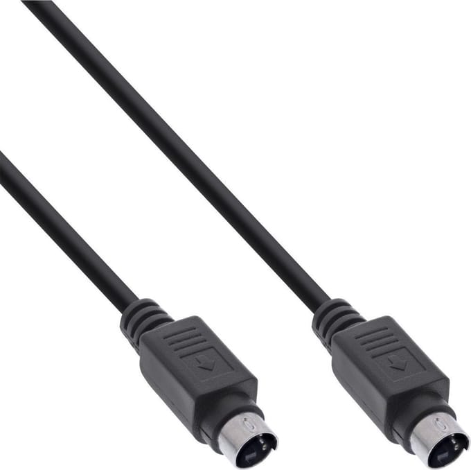 S-Video / S-VHS videokabel / zwart - 1 meter