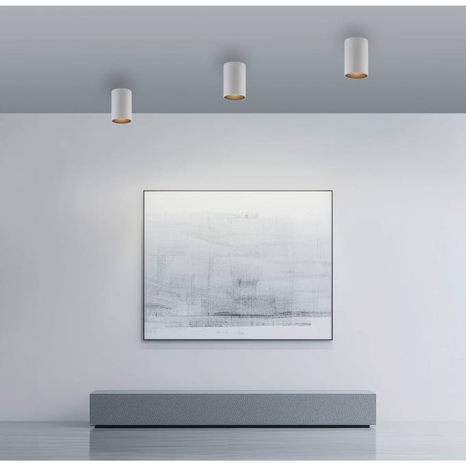 LED badkamer plafondlamp PURE Point, wit, Ø 6 cm, metaal, IP44