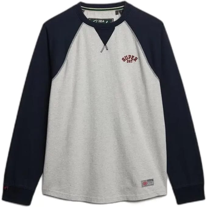 Superdry - Vintage Athletic Baseball Top - Heren - Tops