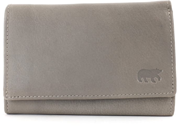 Bear Design Sweety Leren Overslagportemonnee - Dust