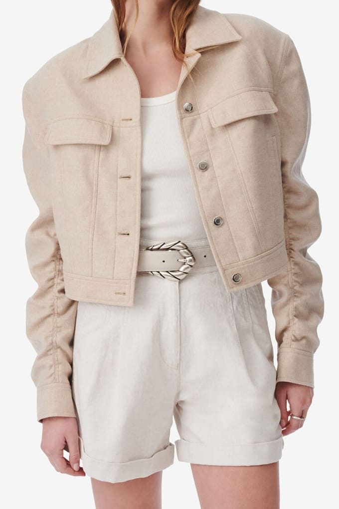 IRO Paris Acelie Jacket Beige Taglia: 36 | Giacche corte Outlet | Donna | Marrone