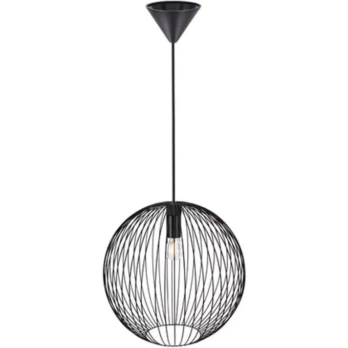 Nordlux Beroni 35-hanglamp-E27-metaal-zwart
