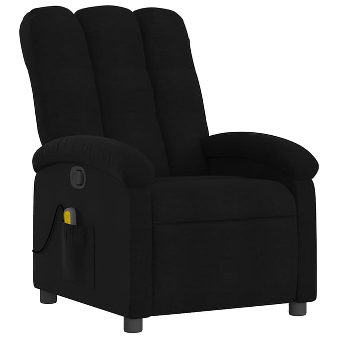 vidaXL - Massagestoel - met - zwarte - stof