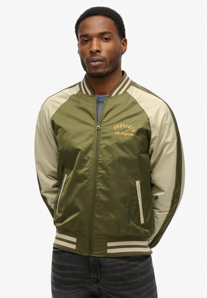 Superdry - Souvenir bomberjack met borduursel - Heren - Buitenjassen
