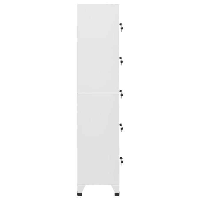 vidaXL - Lockerkast - 38x40x180 - cm - staal - lichtgrijs