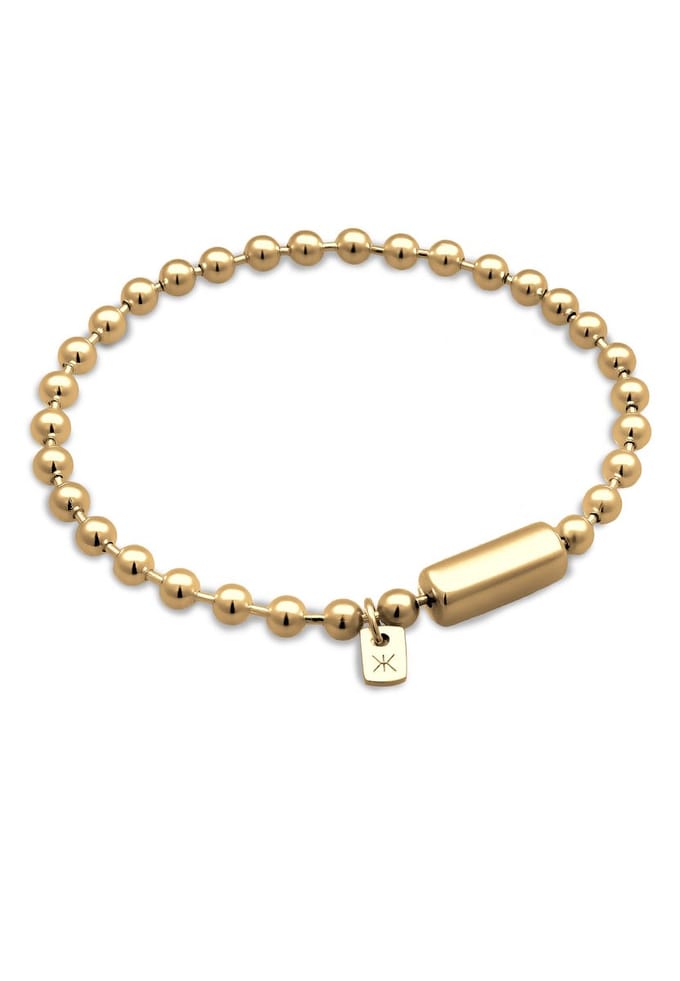 KUZZOI - Armband - Armband Heren Basic Kogelketting 925 Sterling Zilver 21 cm - Dames