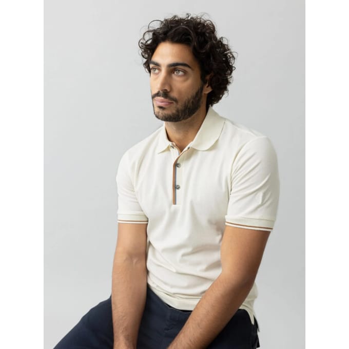 Mos Mosh 501990 125 mosmosh mmgharvey polo ss tee offwhite