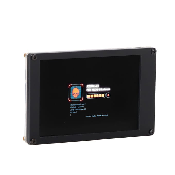 Écran LCD IPS 3,5 pouces avec câble d'alimentation USB compatible avec Raspberry Pi