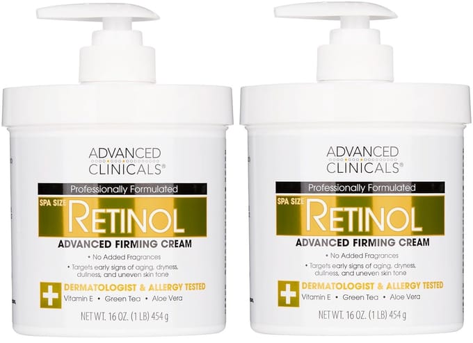 Advanced Clinicals Retinol Firming Cream – Verstevigt & Verzacht – 908 g