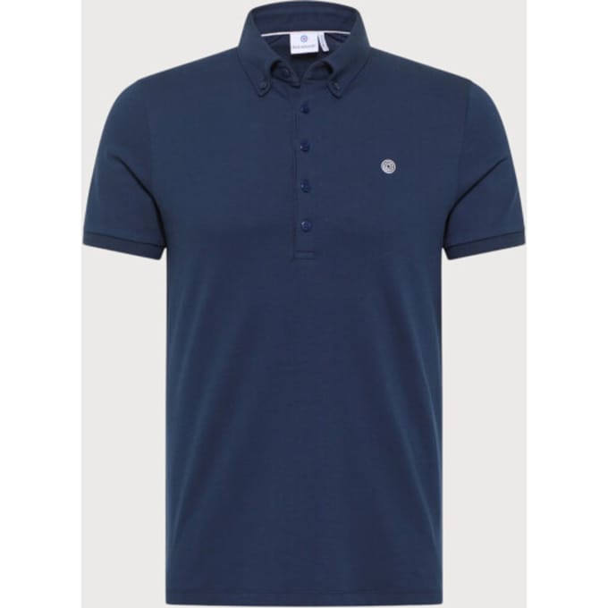Blue Industry Button-down polo |