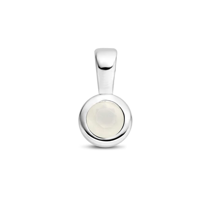 Hanger Met Geboortesteen Zilver Gerhodineerd