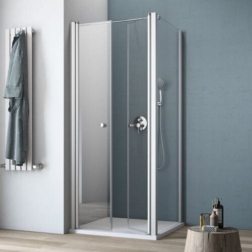 GEO maw flex double swing door left with side panel, 100 x 100 cm AF11010L2360