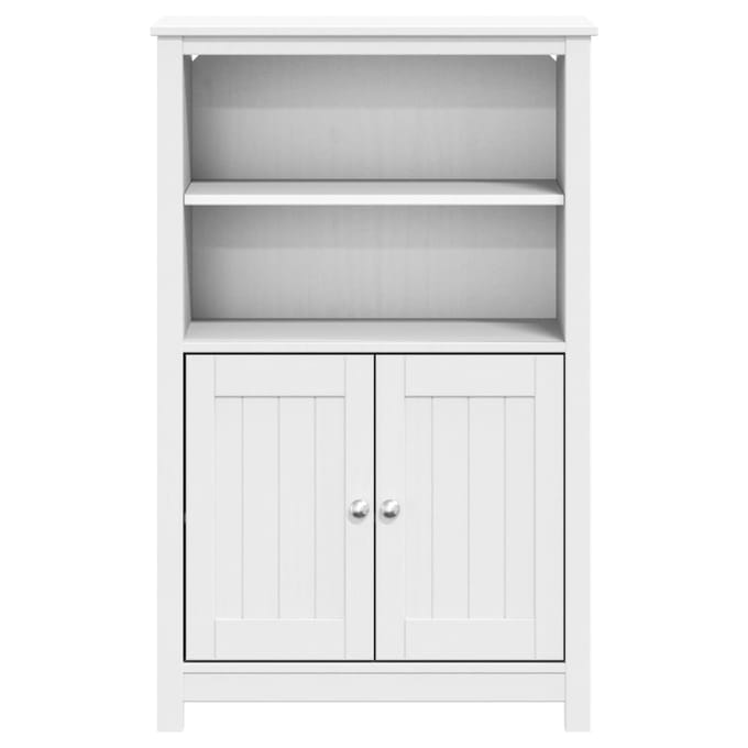 vidaXL - Badkamerkast - BERG - 69,5x34x110 - cm - massief - grenenhout - wit