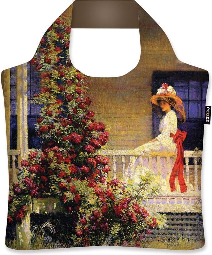 Ecozz tas - Philip Lesie Hale - The Crimson Rambler - met rits - 46x41 cm