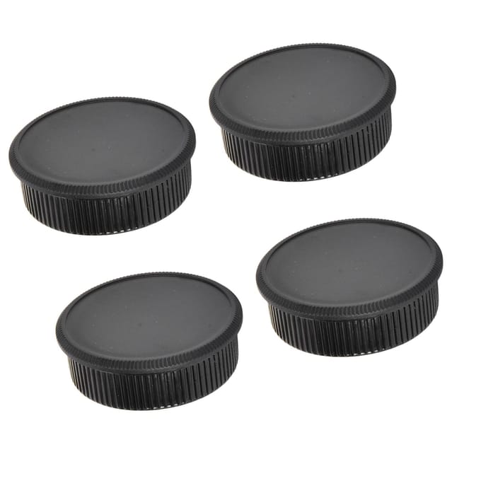 Set van 4 camera-achterlensdoppen en bodydoppen voor M42-schroefbevestigingscamera-accessoires black