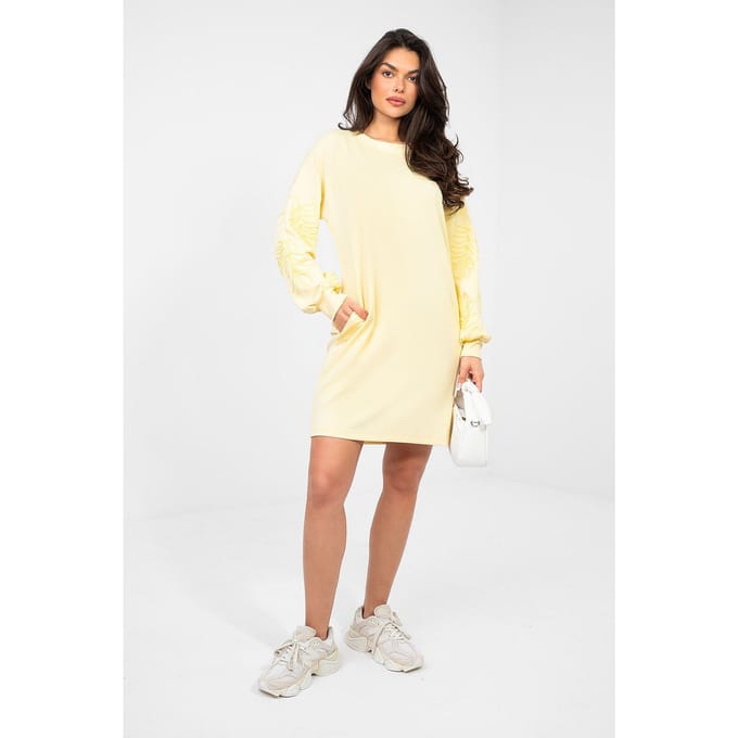 Elara Sleeve Dress - Gelb / S/M