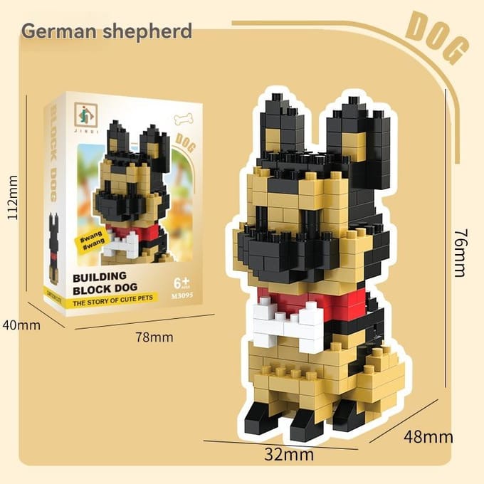 Creatieve 8 Stijlen Kleine Hond Micro Bouwstenen DIY Speelgoed Set Cartoon Dier Model Assemblage Stenen Cadeau voor Kinderen
