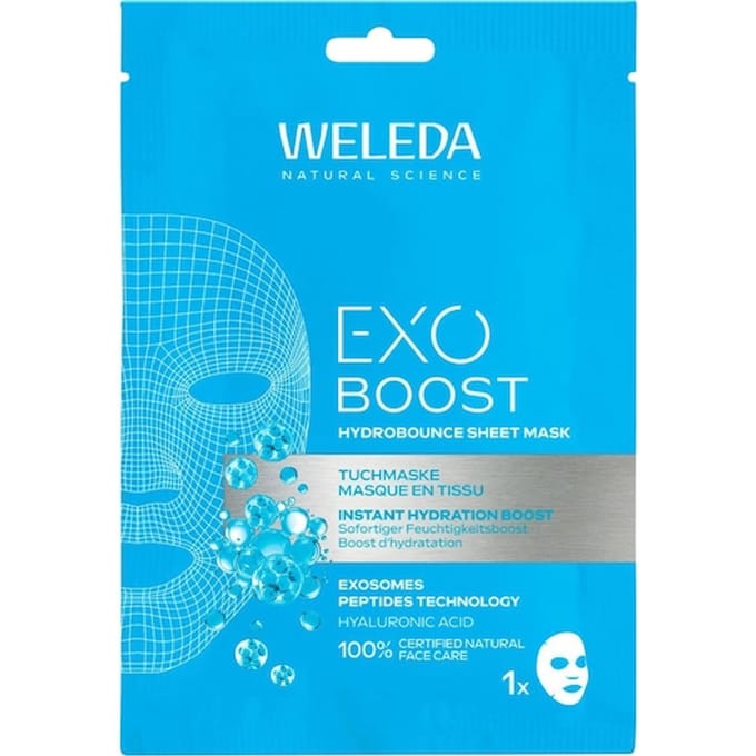 WELEDA Intensive care EXO BOOST Hydrobounce bladmasker Hydraterende maskers Unisex