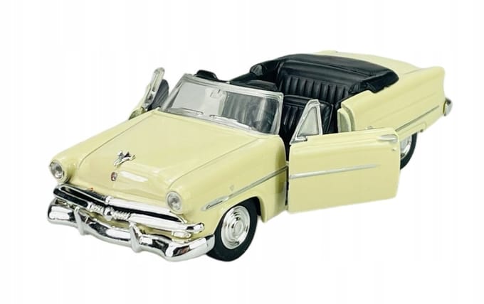 Welly Old Timer 1953 Ford Crestline Sunliner beige metallic 1:34 model