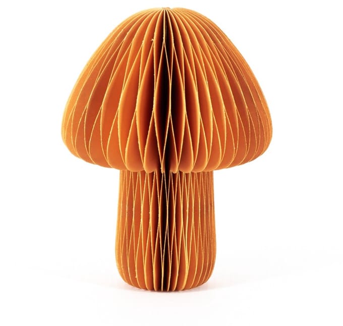 Papieren paddenstoel oranje